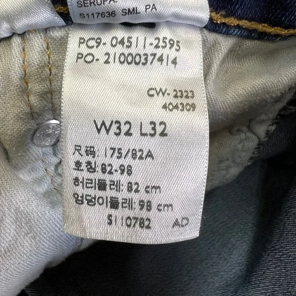 Levi Strauss 511 Slim Fit Jeans Mens W32 L32 Blue‎ Denim Classic preppy - Picture 8 of 16